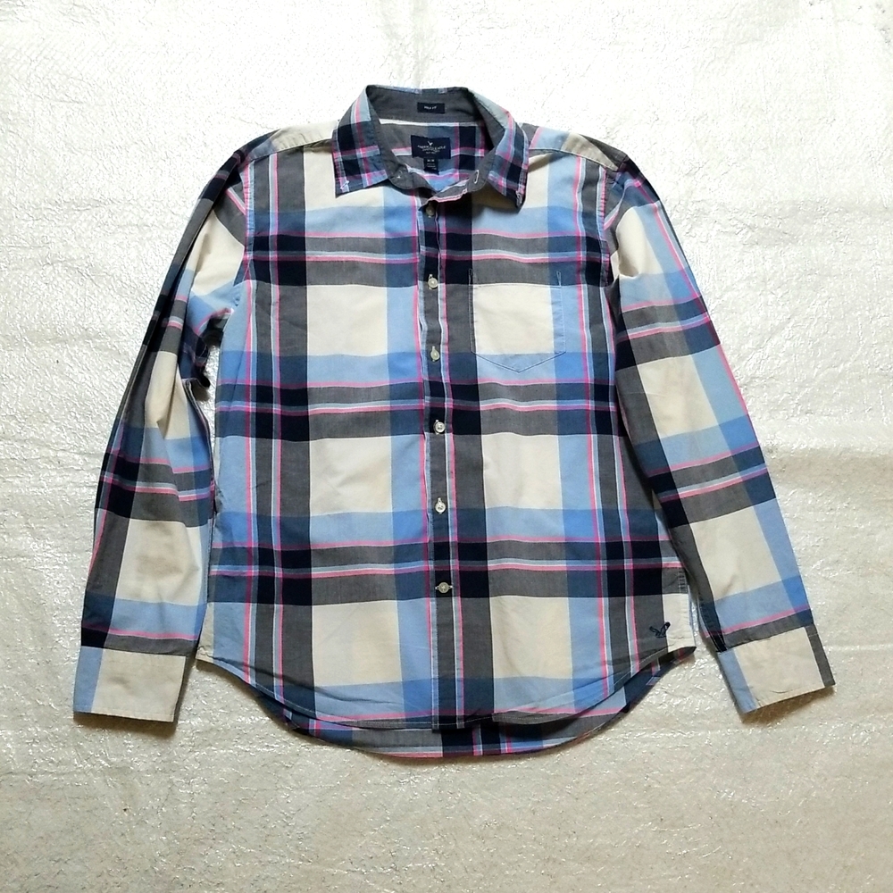 American Eagle Prep Fit Button Up Shirt